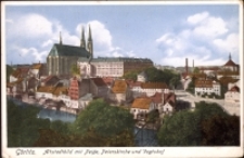 Görlitz. Altstadt mit Neisse, Peterskirche und Vogtshof. [Dokument ikonograficzny]
