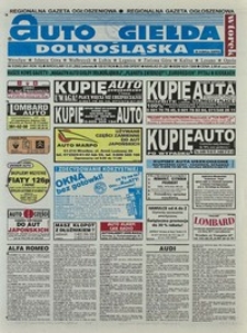 Auto Giełda Dolnośląska : regionalna gazeta ogłoszeniowa, 2002, nr 5 (841) [15.01]