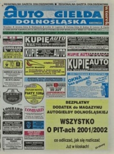 Auto Giełda Dolnośląska : regionalna gazeta ogłoszeniowa, 2002, nr 13 (849) [5.02]
