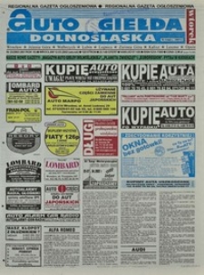 Auto Giełda Dolnośląska : regionalna gazeta ogłoszeniowa, 2002, nr 25 (861) [12.03]