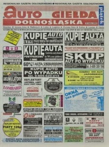Auto Giełda Dolnośląska : regionalna gazeta ogłoszeniowa, 2002, nr 31 (867) [29.03]