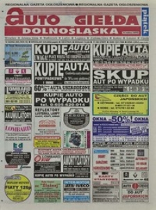Auto Giełda Dolnośląska : regionalna gazeta ogłoszeniowa, 2002, nr 33 (869) [5.04]