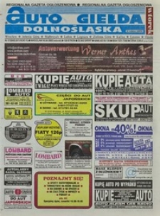 Auto Giełda Dolnośląska : regionalna gazeta ogłoszeniowa, 2002, nr 37 (873) [16.04]