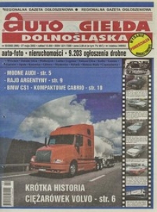 Auto Giełda Dolnośląska : magazyn, 2002, nr 50 (886) [27.05]