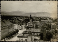 [Jelenia Góra (Cieplice) - widok z lotu ptaka] [Dokument ikonograficzny]