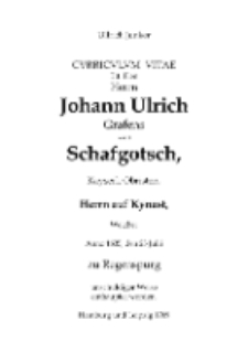 Herrn Johann Ulrich Grafens von Schafgotsch, Kayserl [Dokument elektroniczny]
