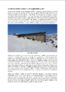 Czy obecne warunki w górach sprzyjają spacerom czy nie? [Dokument elektroniczny]