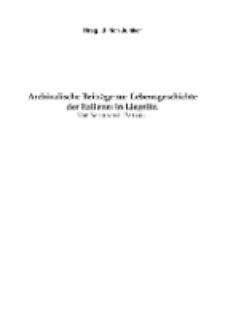 Archivalische Beiträge zur Lebensgeschichte der Italiener in Liegnitz [Dokument elektroniczny]
