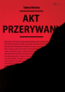 Akt przerywany - plakat [Dokument życia społecznego]