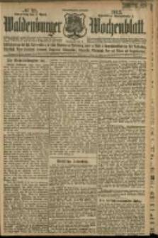 Waldenburger Wochenblatt, Jg. 58, 1912, nr 28
