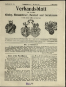 Verbandsblatt der Familien Glafey, Hasenclever, Mentzel und Gerstmann, Jg. 2, 1911, nr 3/4