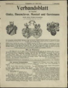 Verbandsblatt der Familien Glafey, Hasenclever, Mentzel und Gerstmann, Jg. 3, 1913, nr 7