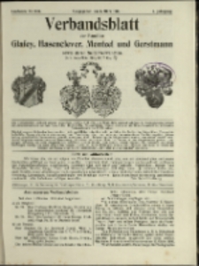 Verbandsblatt der Familien Glafey, Hasenclever, Mentzel und Gerstmann, Jg. 4, 1914, nr 9/10