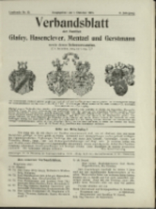 Verbandsblatt der Familien Glafey, Hasenclever, Mentzel und Gerstmann, Jg. 6, 1915, nr 13