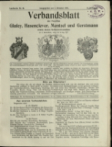 Verbandsblatt der Familien Glafey, Hasenclever, Mentzel und Gerstmann, Jg. 8, 1917, nr 18