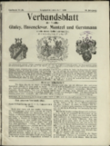 Verbandsblatt der Familien Glafey, Hasenclever, Mentzel und Gerstmann, Jg. 10, 1920, nr 24