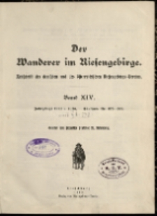 Der Wanderer im Riesengebirge, 1914-1915, Band 14