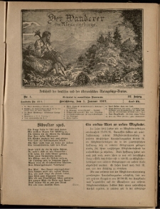Der Wanderer im Riesengebirge, 1917, nr 1