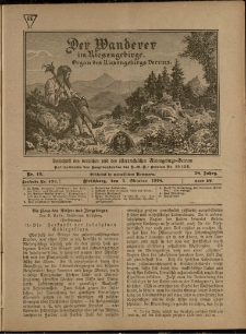 Der Wanderer im Riesengebirge, 1918, nr 10