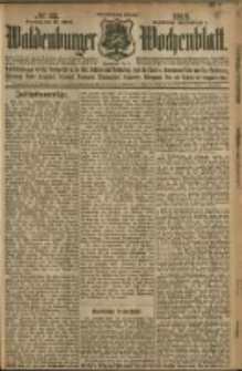 Waldenburger Wochenblatt, Jg. 58, 1912, nr 33