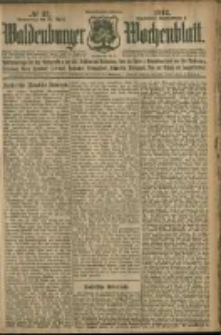 Waldenburger Wochenblatt, Jg. 58, 1912, nr 37