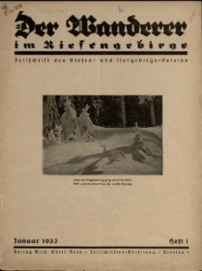Der Wanderer im Riesengebirge, 1933, nr 1