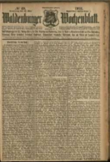 Waldenburger Wochenblatt, Jg. 58, 1912, nr 49