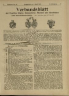 Verbandsblatt der Familien Glafey, Hasenclever, Mentzel und Gerstmann, Jg. 12, 1922, nr 29