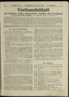 Verbandsblatt der Familien Glafey, Hasenclever, Mentzel und Gerstmann, Jg. 13, 1923, nr 31
