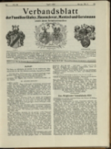 Verbandsblatt der Familien Glafey, Hasenclever, Mentzel und Gerstmann, Jg. 24, 1934, nr 60