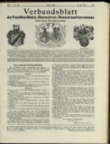 Verbandsblatt der Familien Glafey, Hasenclever, Mentzel und Gerstmann, Jg. 25, 1935, nr 62
