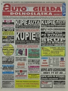 Auto Giełda Dolnośląska : regionalna gazeta ogłoszeniowa, 2002, nr 59 (895) [21.06]