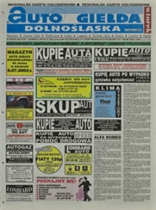 Auto Giełda Dolnośląska : regionalna gazeta ogłoszeniowa, 2002, nr 66 (902) [9.07]