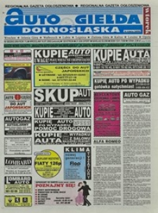 Auto Giełda Dolnośląska : regionalna gazeta ogłoszeniowa, 2002, nr 68 (904) [16.07]