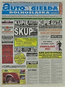 Auto Giełda Dolnośląska : regionalna gazeta ogłoszeniowa, 2002, nr 83 (919) [27.08]