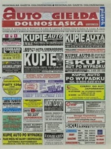 Auto Giełda Dolnośląska : regionalna gazeta ogłoszeniowa, 2002, nr 87 (923) [6.09]