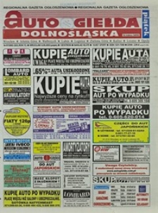 Auto Giełda Dolnośląska : regionalna gazeta ogłoszeniowa, 2002, nr 87 (923) [6.09]