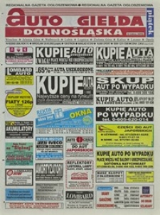 Auto Giełda Dolnośląska : regionalna gazeta ogłoszeniowa, 2002, nr 92 (928) [20.09]