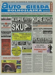 Auto Giełda Dolnośląska : regionalna gazeta ogłoszeniowa, 2002, nr 93 (929) [24.09]