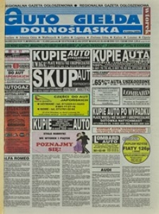 Auto Giełda Dolnośląska : regionalna gazeta ogłoszeniowa, 2002, nr 96 (932) [1.10]