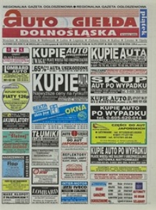 Auto Giełda Dolnośląska : regionalna gazeta ogłoszeniowa, 2002, nr 97 (933) [4.10]
