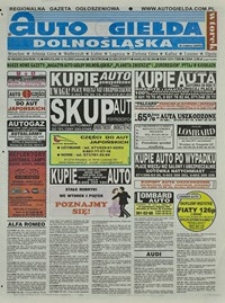 Auto Giełda Dolnośląska : regionalna gazeta ogłoszeniowa, 2002, nr 98 (934) [8.10]