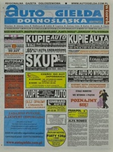 Auto Giełda Dolnośląska : regionalna gazeta ogłoszeniowa, 2002, nr 103 (939) [22.10]