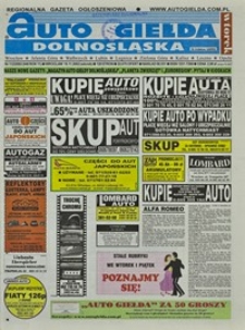 Auto Giełda Dolnośląska : regionalna gazeta ogłoszeniowa, 2002, nr 112 (948) [19.11]