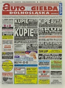 Auto Giełda Dolnośląska : regionalna gazeta ogłoszeniowa, 2002, nr 121 (957) [13.12]
