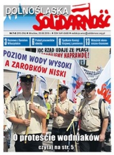 Dolnośląska Solidarność, 2018, nr 7/8 (395-396)