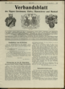 Verbandsblatt der Sippen Gerstmann, Glafey, Hasenclever und Mentzel, Jg. 27, 1937, nr 67