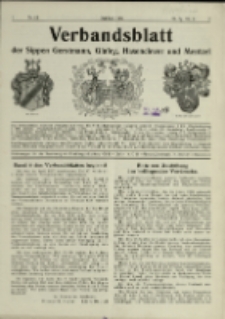 Verbandsblatt der Sippen Gerstmann, Glafey, Hasenclever und Mentzel, Jg. 28, 1937, nr 68