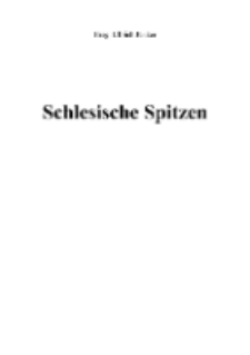Schlesische Spitzen [Dokument elektroniczny]
