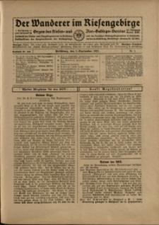 Der Wanderer im Riesengebirge, 1921, nr 5